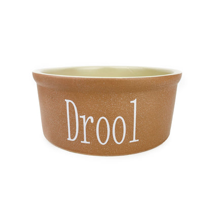 Barkley & Bella Dog Bowl Ceramic Drool