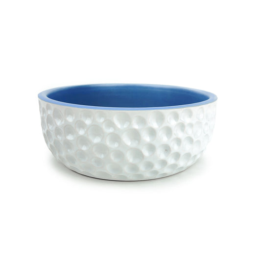 Barkley & Bella Dog Bowl Ceramic Dimple Large