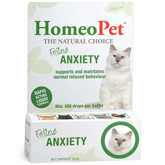 HomeoPet Feline Anxiety Natural Liquid Supplement 15mL