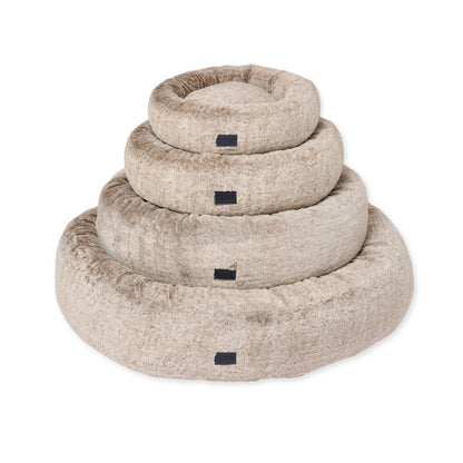 Superior Pet Goods Harley Dog Bed Latte Faux Fur