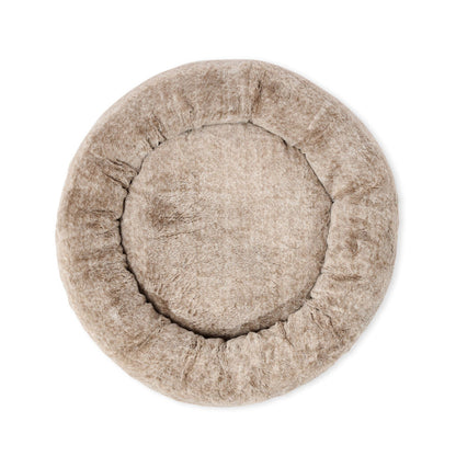 Superior Pet Goods Harley Dog Bed Latte Faux Fur