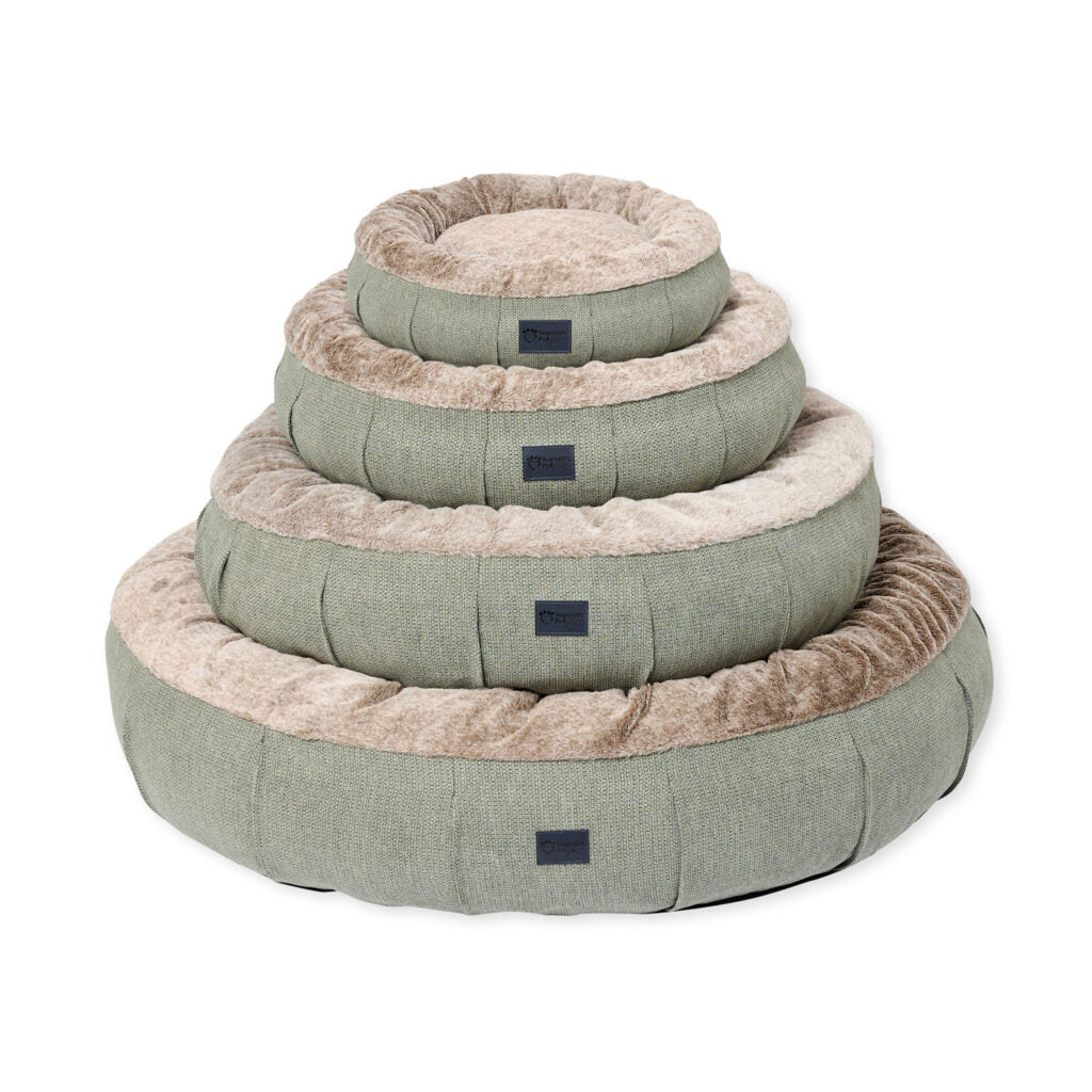 Superior Pet Goods Harley Dog Bed Sage Faux Fur