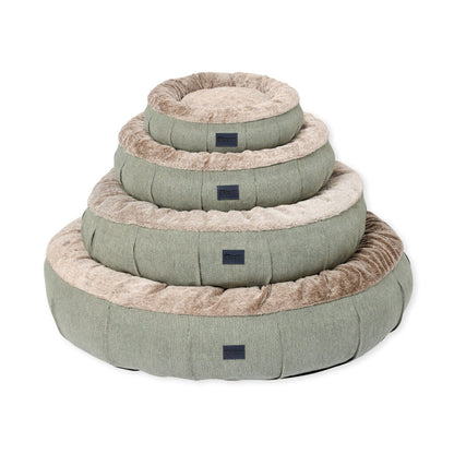 Superior Pet Goods Harley Dog Bed Sage Faux Fur