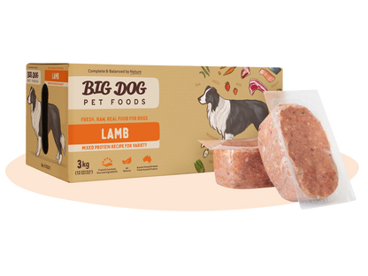 Big Dog Lamb Raw Dog Food (12x250g/3kg)