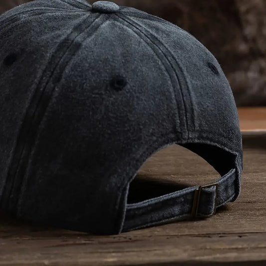 Cute French Bulldog Baseball Cap Denim Black