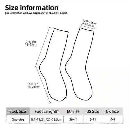 Cute Unisex Dachshund Pattern Crew Socks