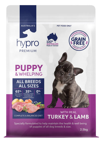 Hypro Premium Grain Free Turkey & Lamb Puppy & Whelping Dry Dog Food