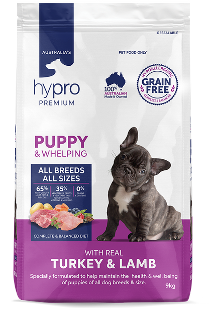 Hypro Premium Grain Free Turkey & Lamb Puppy & Whelping Dry Dog Food