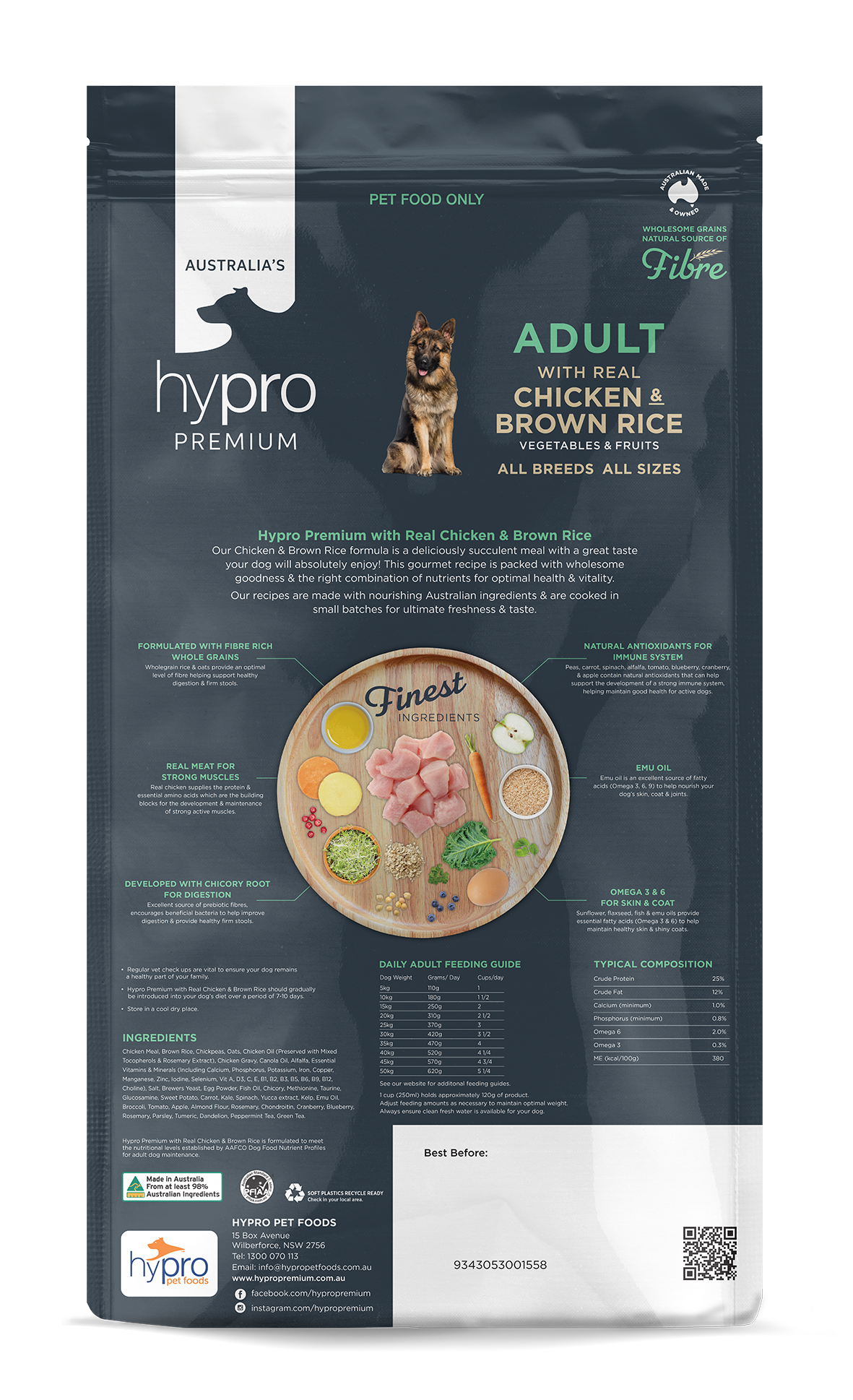Hypro Premium Wholesome Grains Chicken & Brown Rice Adult Dry Dog Food