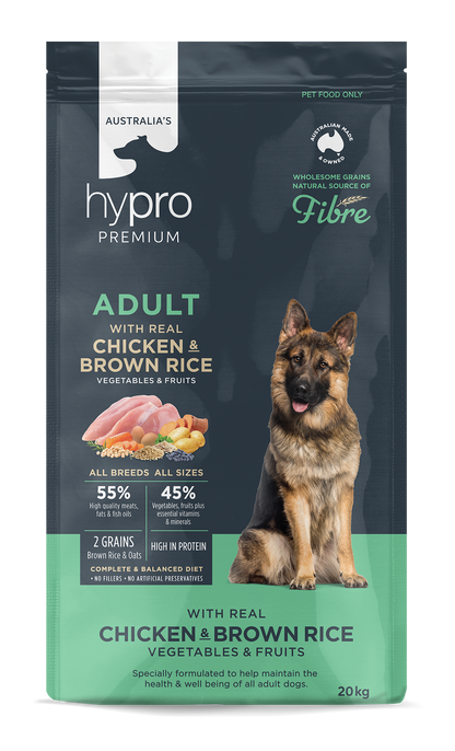 Hypro Premium Wholesome Grains Chicken & Brown Rice Adult Dry Dog Food