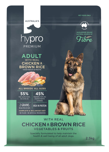 Hypro Premium Wholesome Grains Chicken & Brown Rice Adult Dry Dog Food
