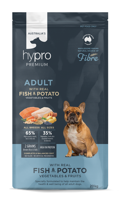 Hypro Premium Wholesome Grains Fish & Potato Adult Dry Dog Food