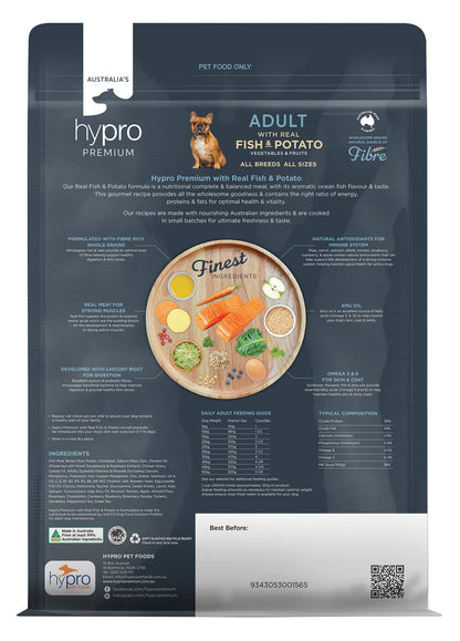 Hypro Premium Wholesome Grains Fish & Potato Adult Dry Dog Food