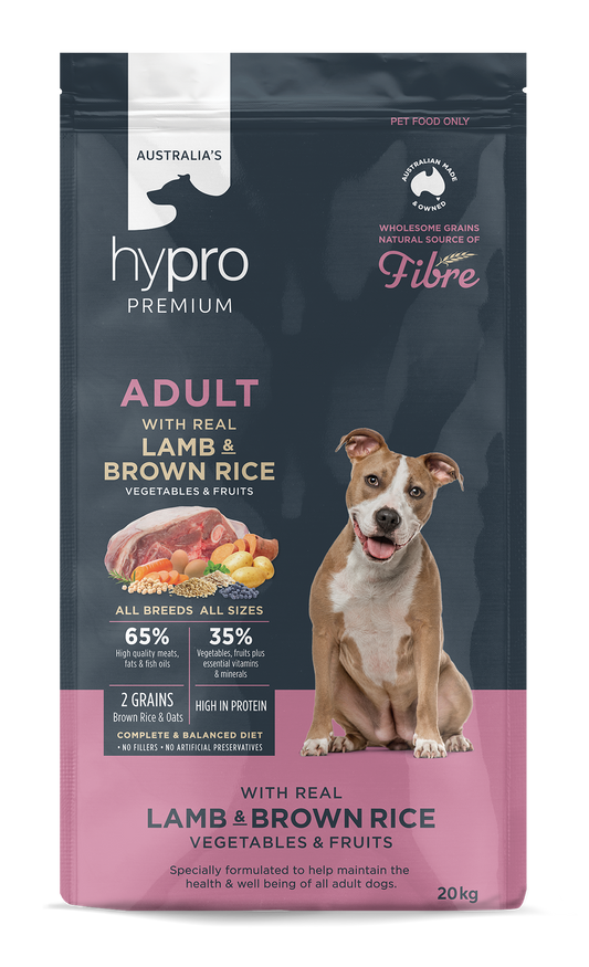 Hypro Premium Wholesome Grains Lamb & Brown Rice Adult Dry Dog Food