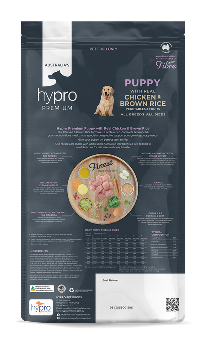Hypro Premium Puppy & Whelping Wholesome Grains Chicken & Brown Rice  Dry Dog Food