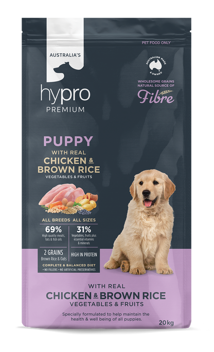 Hypro Premium Puppy & Whelping Wholesome Grains Chicken & Brown Rice  Dry Dog Food