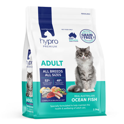 Hypro Premium Adult Grain Free All Breeds Dry Cat Food Ocean Fish