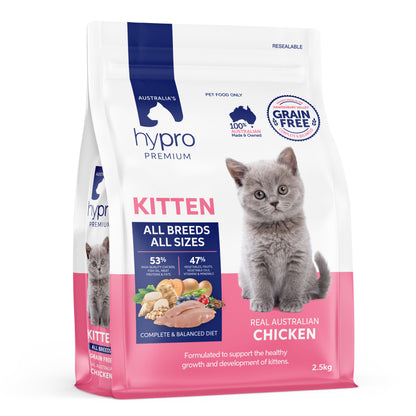 Hypro Premium Kitten Grain Free All Breeds Dry Cat Food Chicken