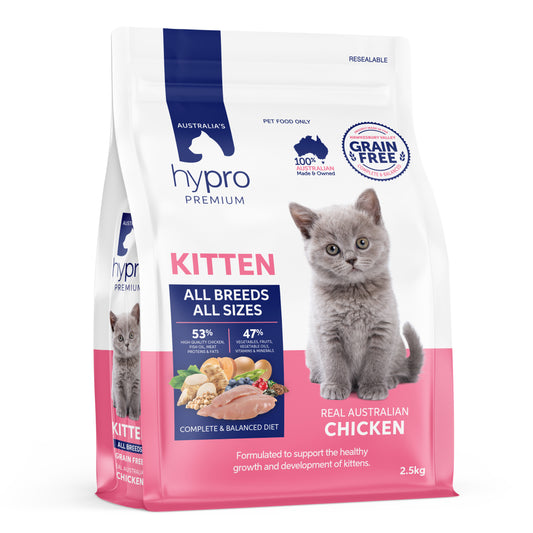Hypro Premium Kitten Grain Free All Breeds Dry Cat Food Chicken
