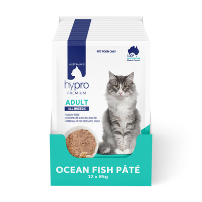 Hypro Premium Adult Grain Free All Breeds Wet Cat Food Ocean Fish Pate