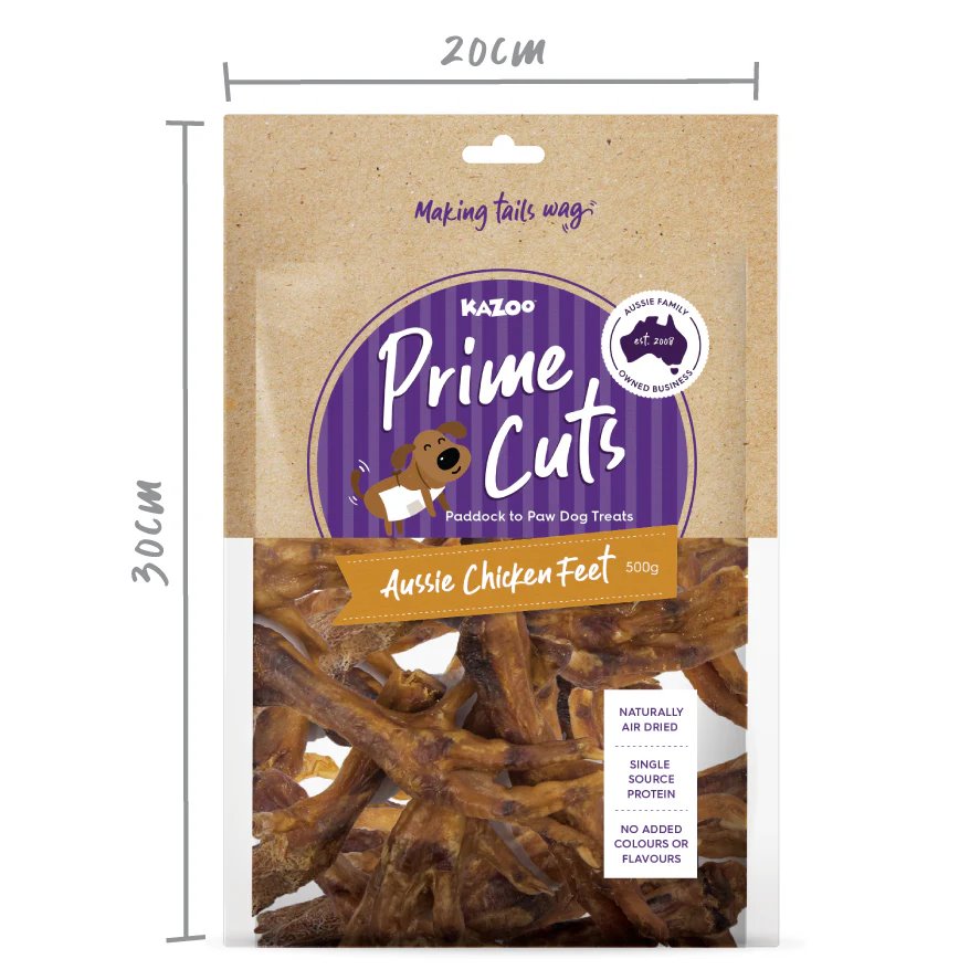 Kazoo Prime Cuts Aussie Chicken Feet 500g