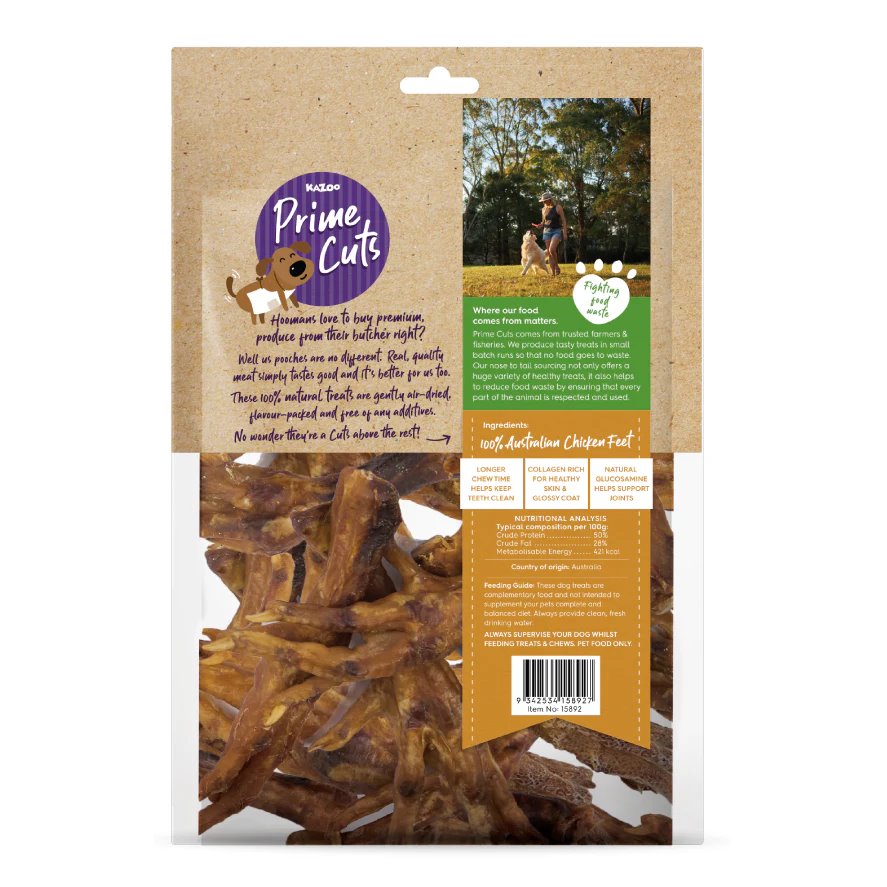 Kazoo Prime Cuts Aussie Chicken Feet 500g