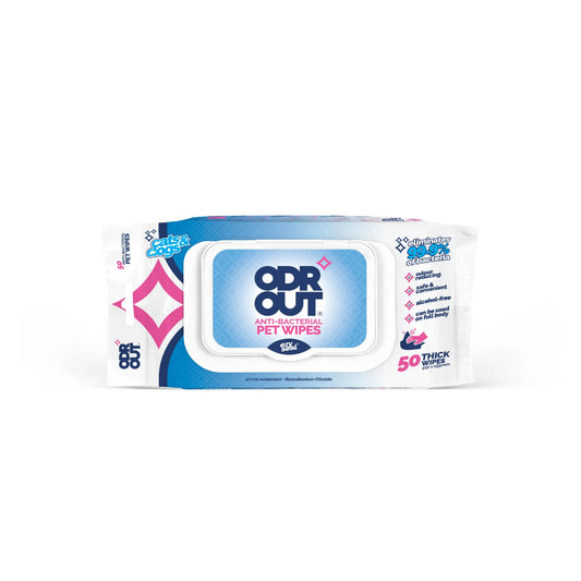 ODR OUT Anti-Bacterial Pet Wipes