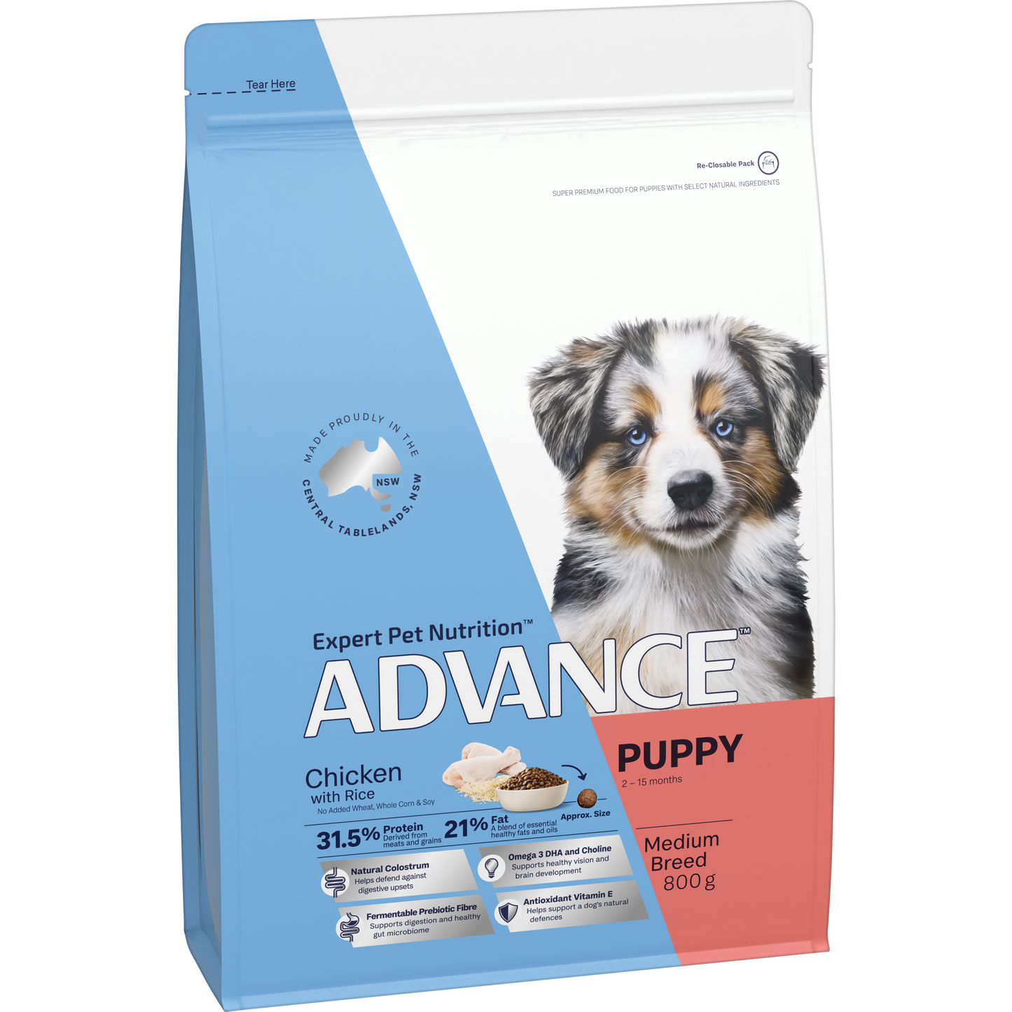 Advance Puppy Medium Breed Chicken with Rice Dry Dog Food