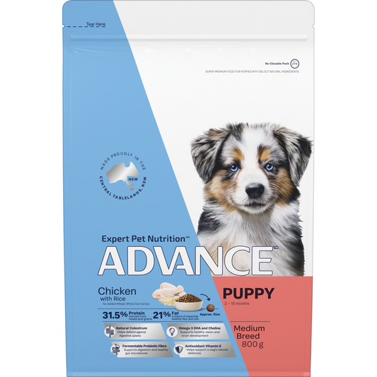Advance Puppy Medium Breed Chicken with Rice Dry Dog Food