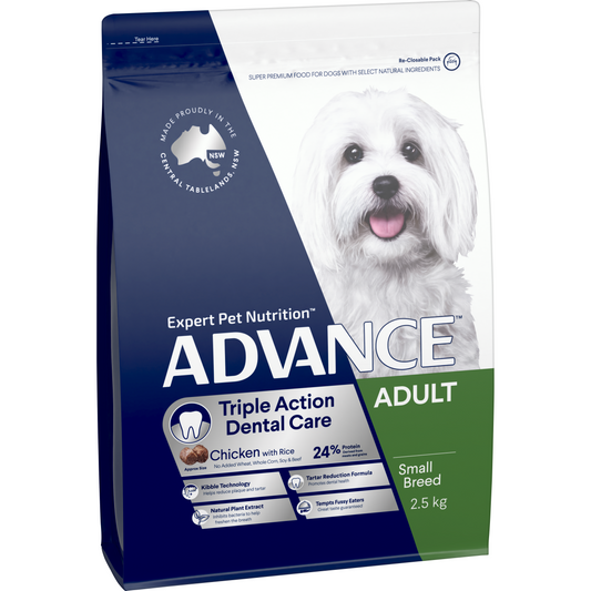 Advance Small Triple Action Dental Care Chicken with Rice Dry Dog Food