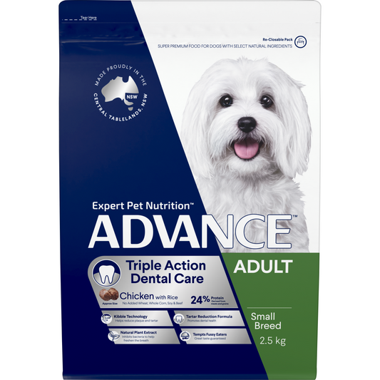 Advance Small Triple Action Dental Care Chicken with Rice Dry Dog Food