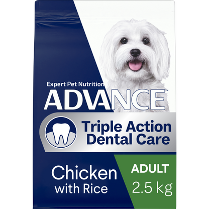 Advance Small Triple Action Dental Care Chicken with Rice Dry Dog Food