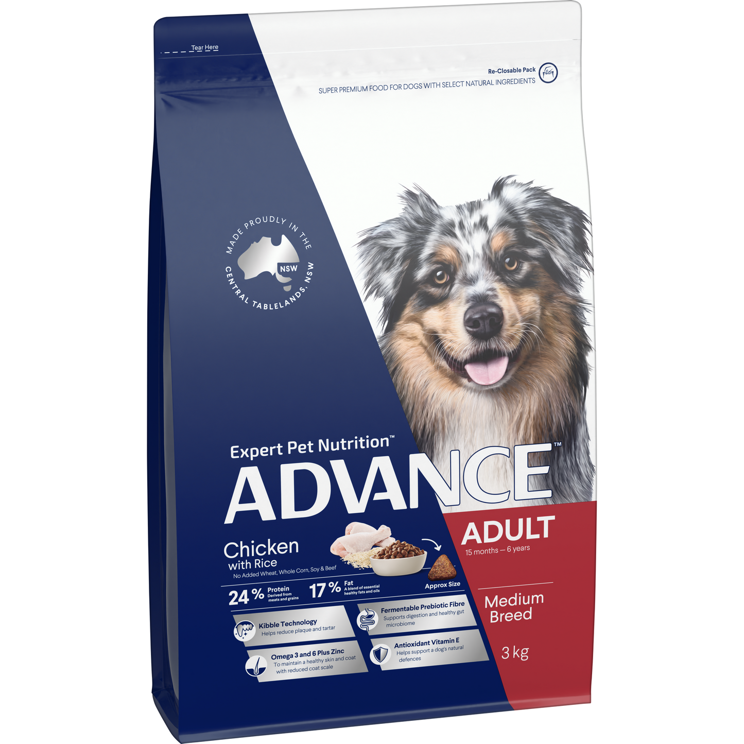 Advance Adult Medium Breed Chicken with Rice Dry Dog Food