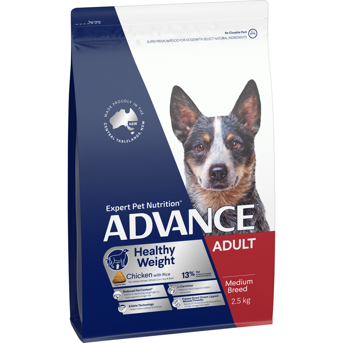 Advance Healthy Weight Adult Medium Chicken with Rice Dry Dog Food