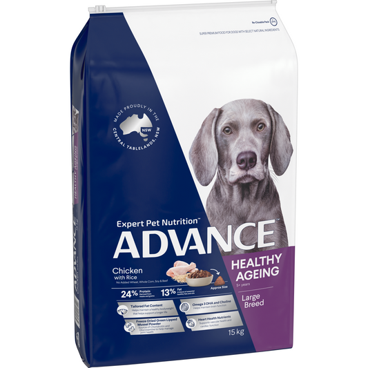 Advance Healthy Ageing Large Breed Chicken with Rice Dry Dog Food
