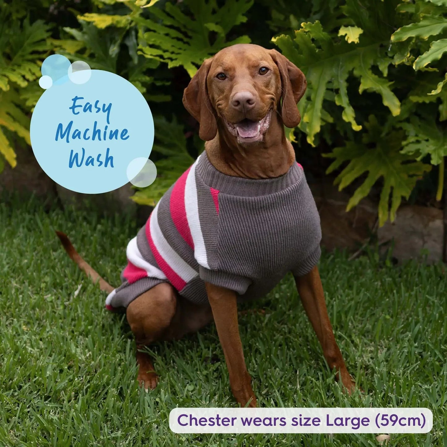 Kazoo Chestie Dog Jumper Pink
