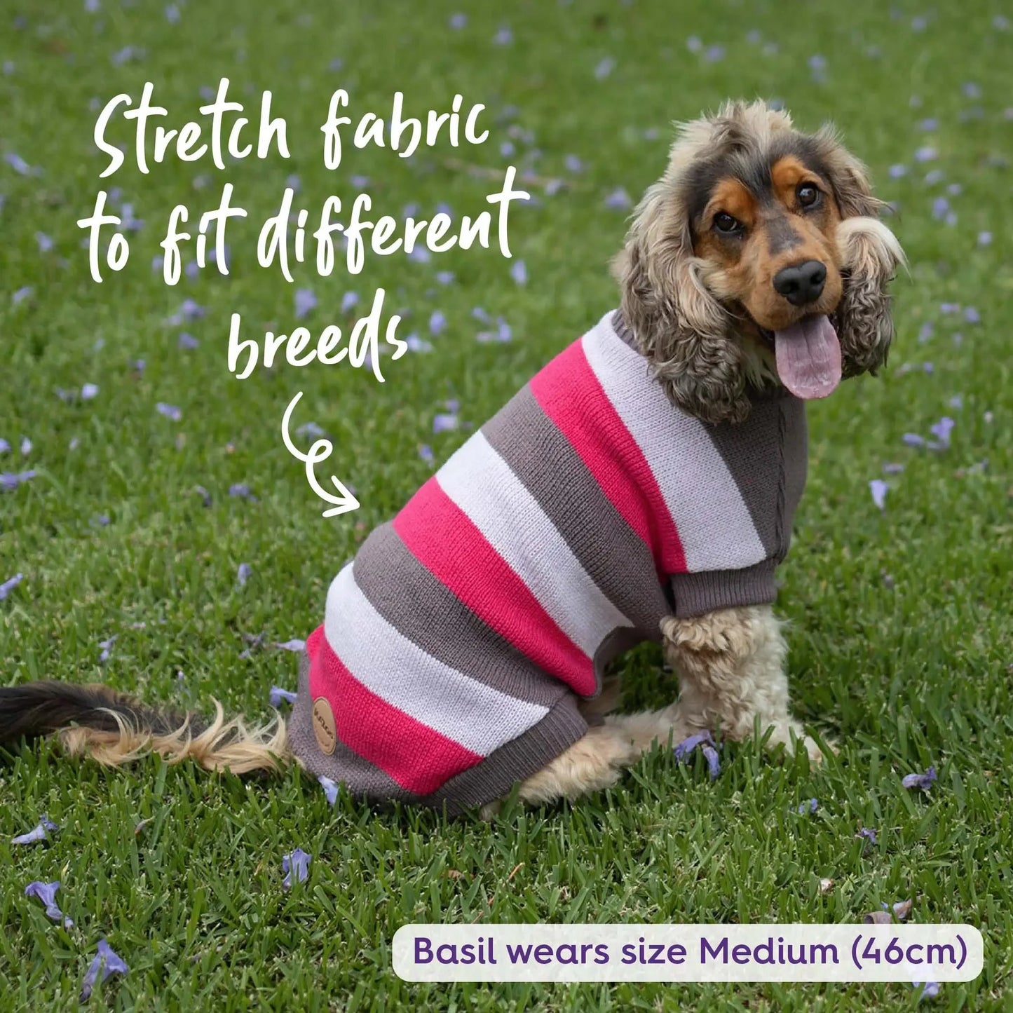 Kazoo Chestie Dog Jumper Pink