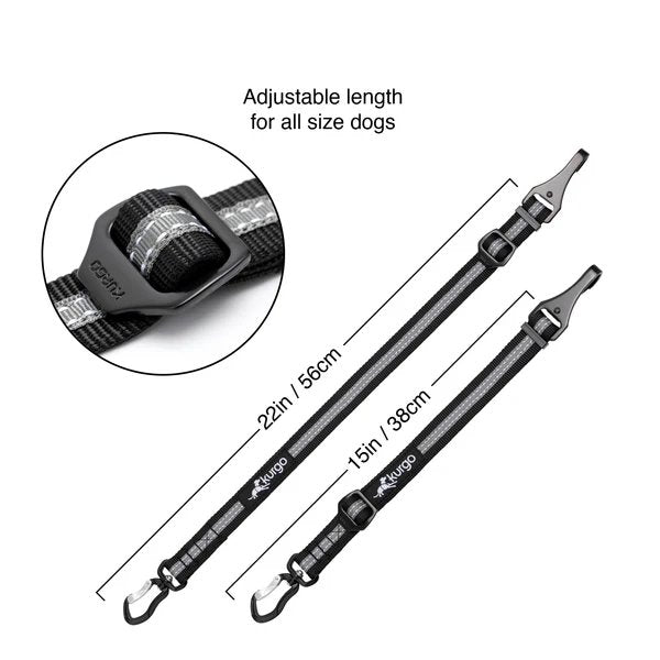 Kurgo Direct to Latch to Swivel Tether Black