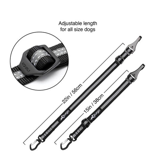Kurgo Direct to Latch to Swivel Tether Black