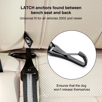 Kurgo Direct to Latch to Swivel Tether Black