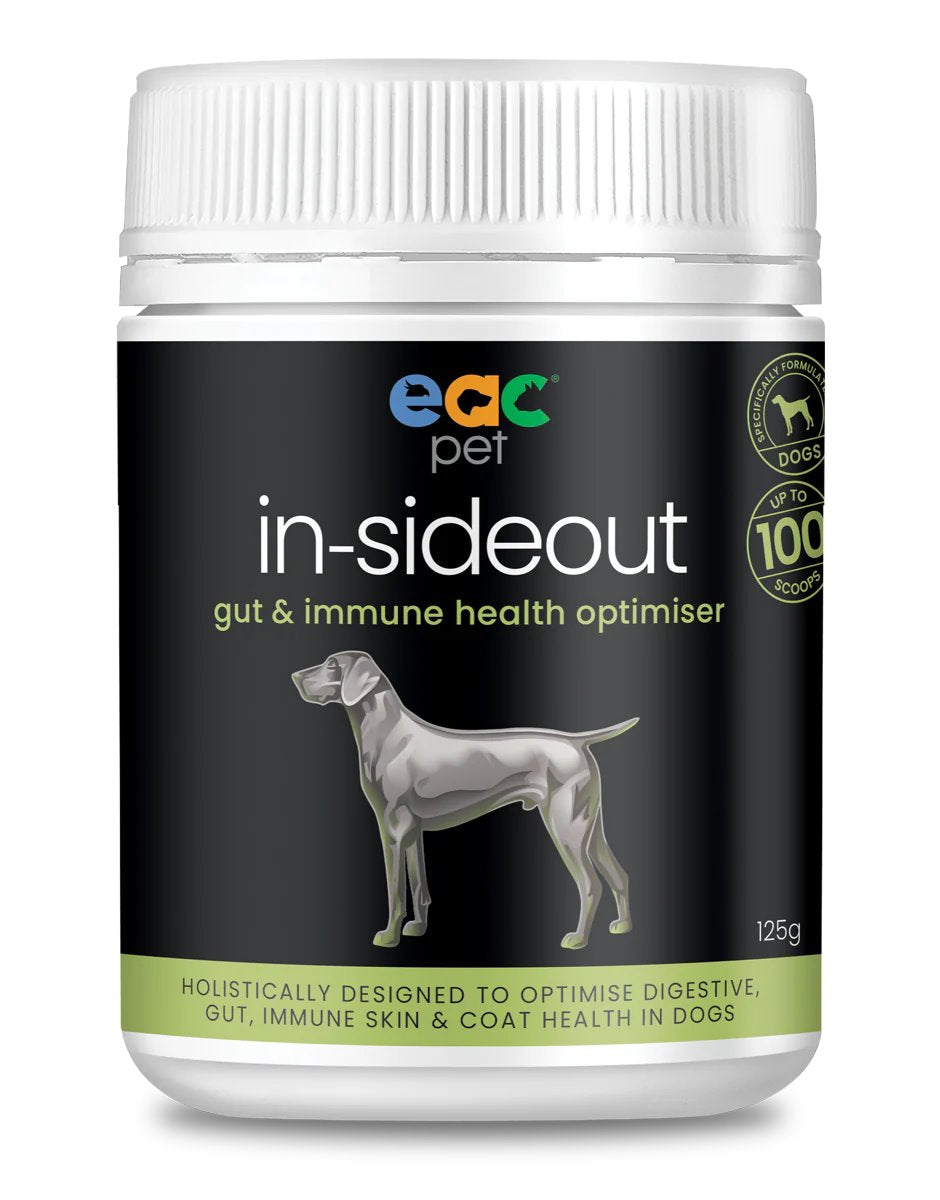 EAC Animal Care in-sideout Gut & Immune Health Optimiser Supplement for Dogs 125g