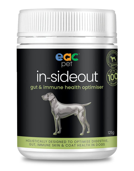 EAC Animal Care in-sideout Gut & Immune Health Optimiser Supplement for Dogs 125g