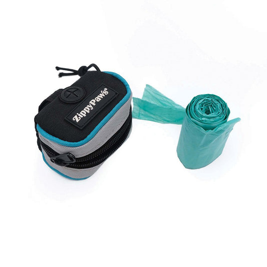 ZippyPaws Adventure Leash Bag Waste Bag Dispenser Teal