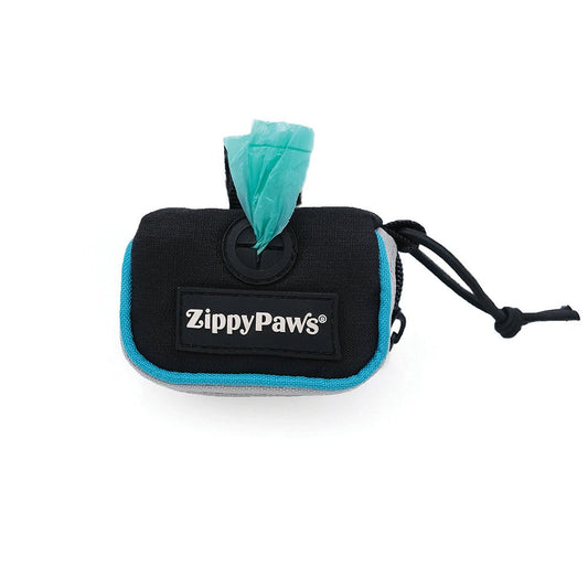 ZippyPaws Adventure Leash Bag Waste Bag Dispenser Teal
