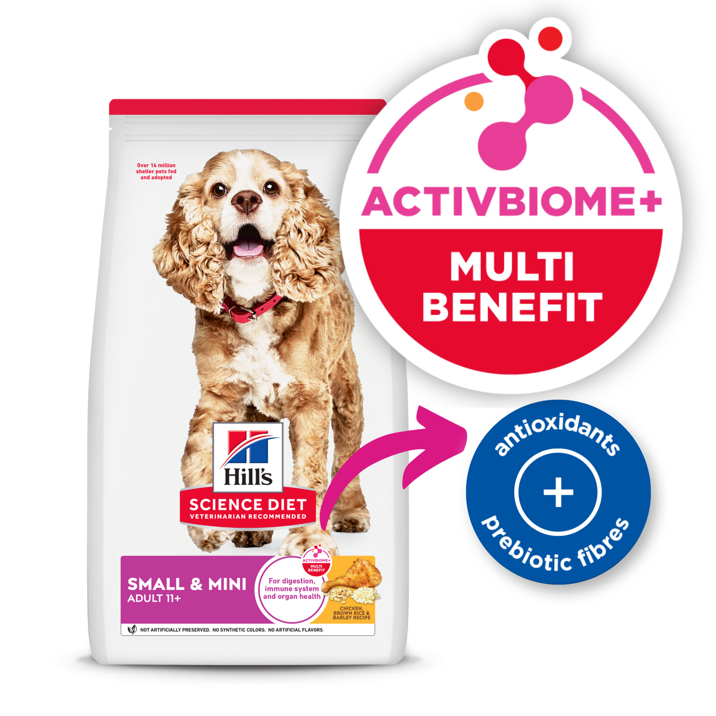 Hill's Science Diet Adult 11+ Small & Mini Chicken, Brown Rice & Barley Recipe Dry Dog Food