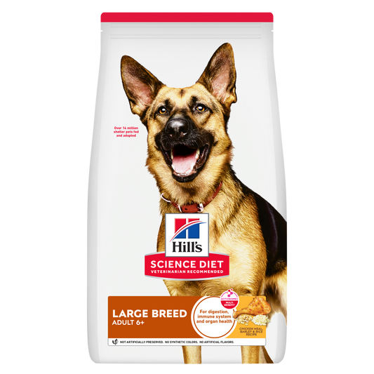 Hill's Science Diet Adult 6+ Large Breed Chicken Meal, Barely & Rice Recipe Dry Dog Food