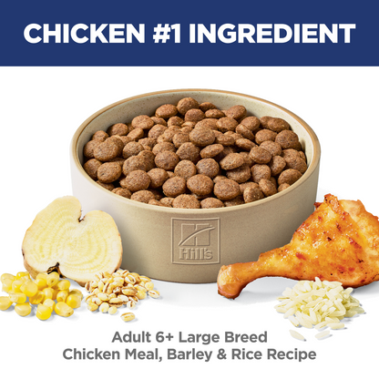 Hill's Science Diet Adult 6+ Large Breed Chicken Meal, Barely & Rice Recipe Dry Dog Food