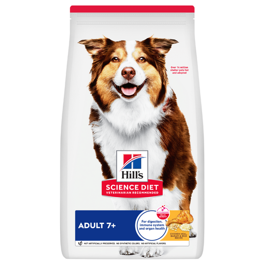 Hill's Science Diet Adult 7+ Chicken Meal, Barley & Rice Recipe Dry Dog Food
