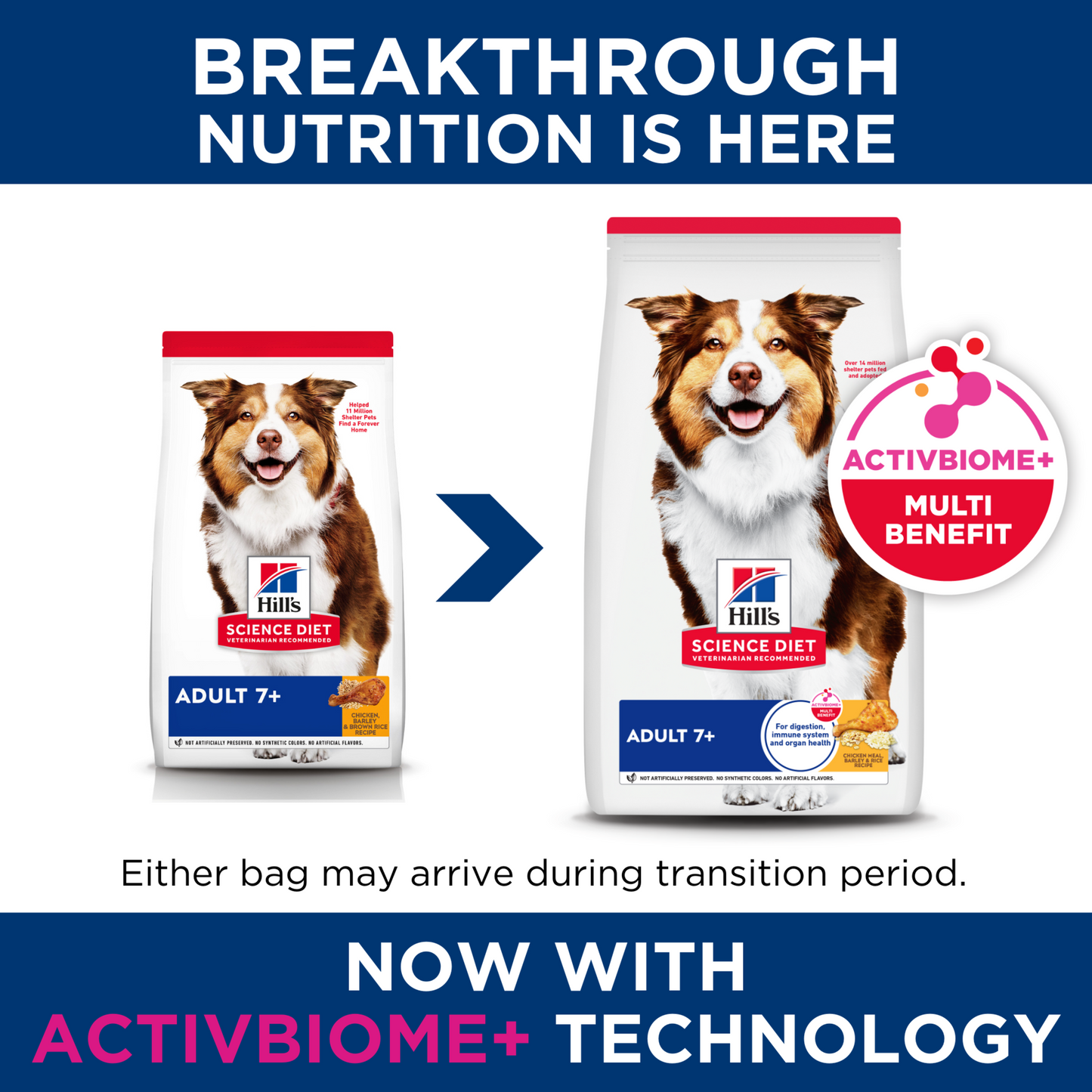Hill's Science Diet Adult 7+ Chicken Meal, Barley & Rice Recipe Dry Dog Food