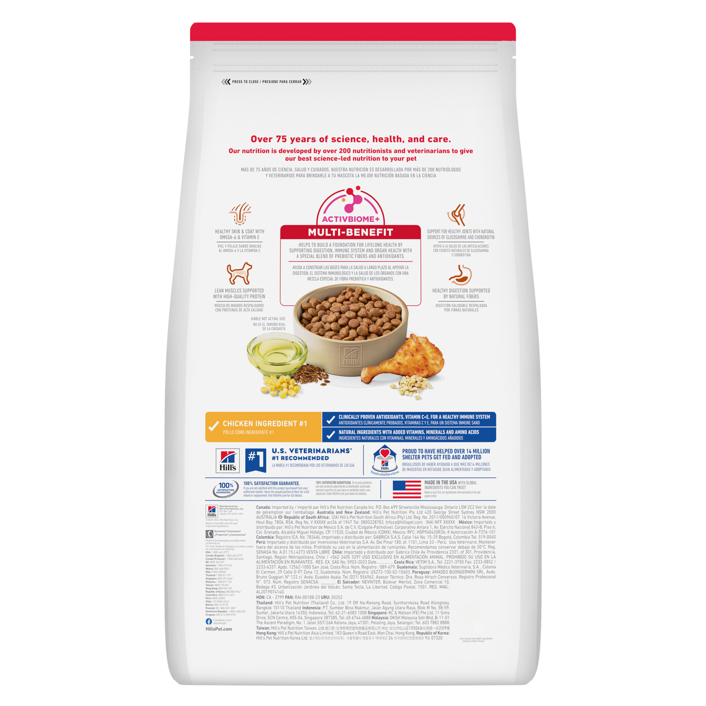 Hill's Science Diet Adult Large Breed Chicken & Barley Recipe Dry Dog Food